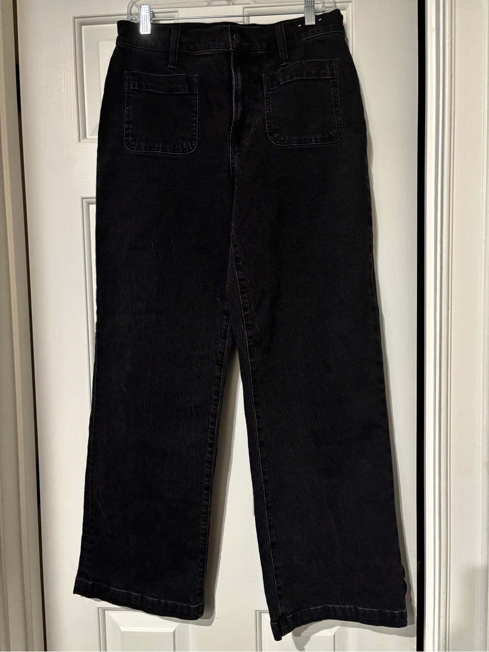 Madewell Emmett Wide Leg Jeans Black Wash - Size 29
